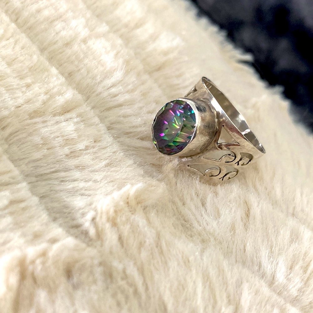 925 silver cocktail ring